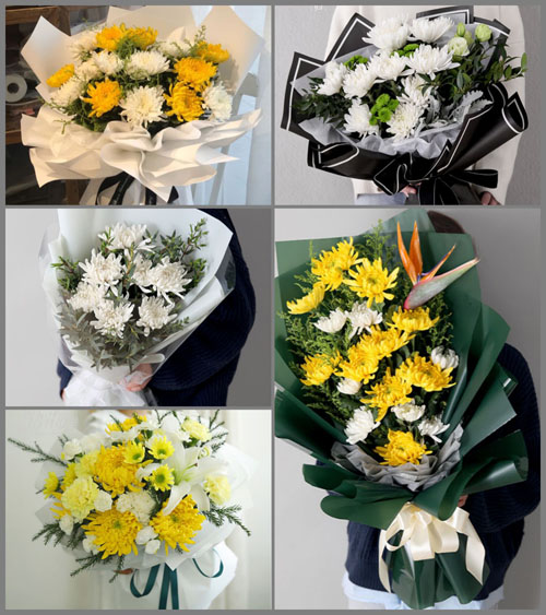 广东湛江市吴川市塘㙍镇白事花束代送